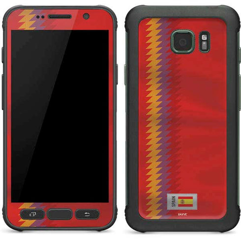 Spain Soccer Flag Galaxy S7 Active Skin
